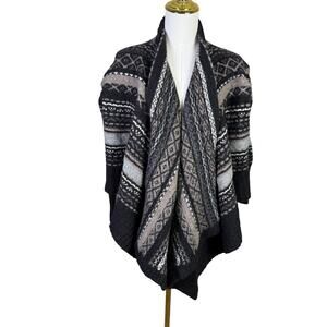Haute Hippie Merino Wool Knit Poncho Cardigan Sweater US Women’s XS/S
